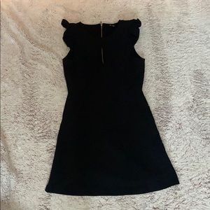 Black dress with slit on front
